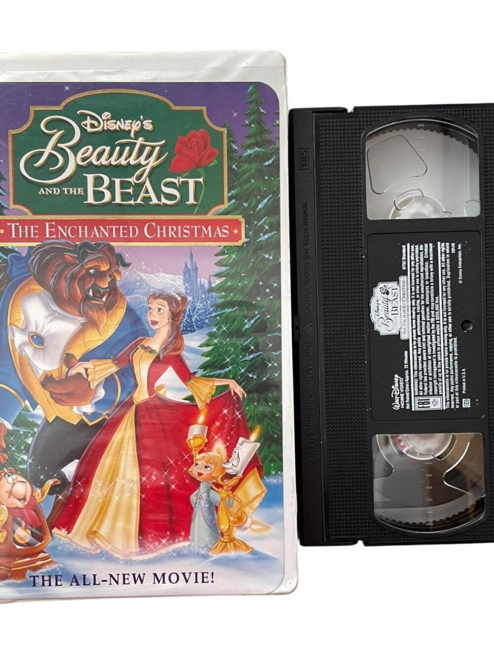 Disney's Beauty and the Beast The Enchanted Christmas VHS Tape 1997 Animation